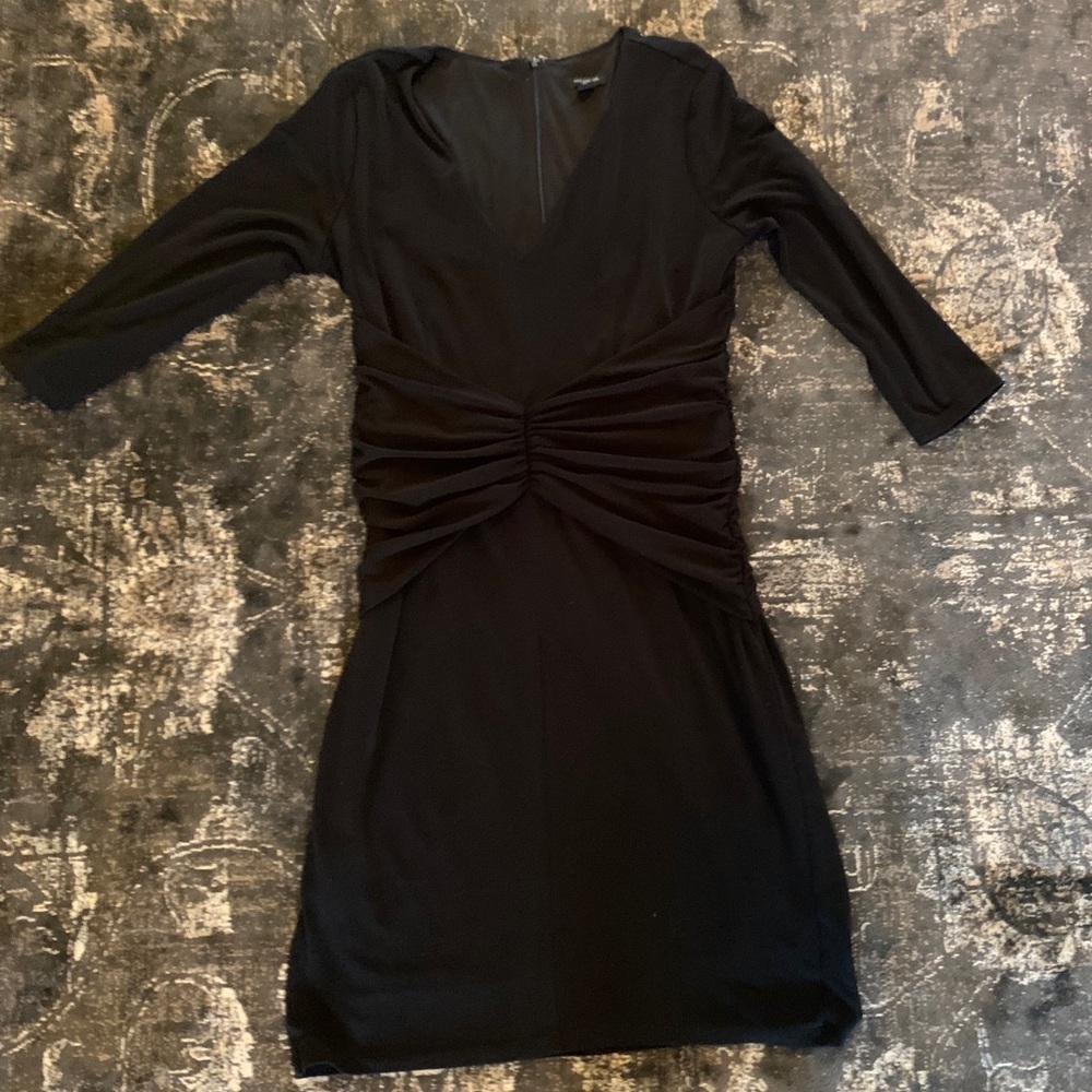 Ann Taylor Black Form Fitting Dress Size 12